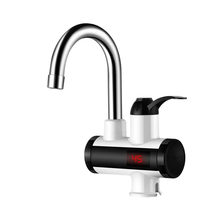 Factory Price 3S Stainless Steel Instant Electric Water Heater LED Temperature Display Plastic RV Compatible Kitchen Tap Faucet