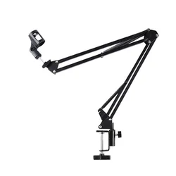 Microphone Stand Adjustable Desktop Boom Holder Professional Flexible Scissor Arm for Podcast/Streaming/Youtube