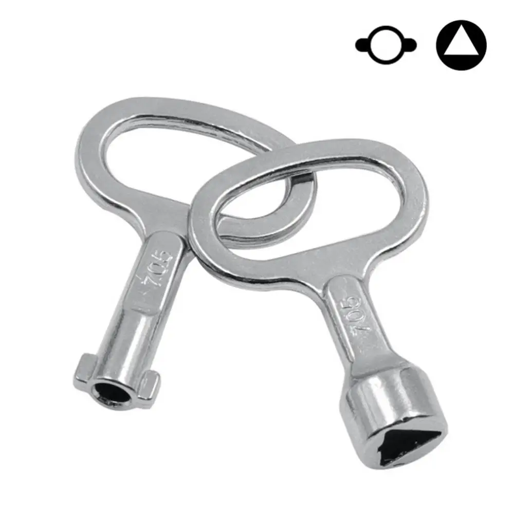 Key Wrench Universal Elevator Door Lock Valve key wrench Utility Plumber Triangle Key For Electric Cabinets Metro Trains Tool