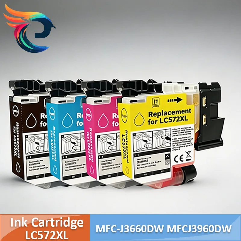 LC572XL LC572 XL Ink Cartridge Compatible For Brother MFC-J3660DW MFCJ3960DW High Yield Printer Ink Replacement