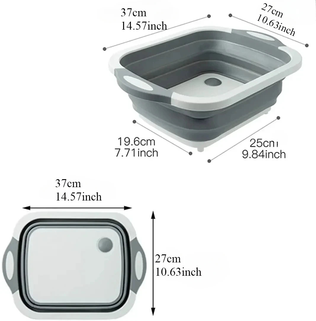 Household Folding Wash Basin Portable Sink Foot Bucket Washbasin Plastic Foldable Basin Travel Outdoor Camp Basins