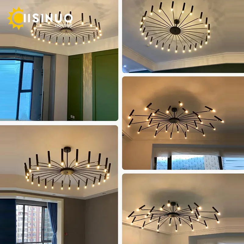 الحد الأدنى ثريا تركب بالسقف LED G9 تركيبات إضاءة 110 فولت/220 فولت غرفة المعيشة غرفة الطعام المنزل الإضاءة الداخلية ديكورا قلادة مصباح