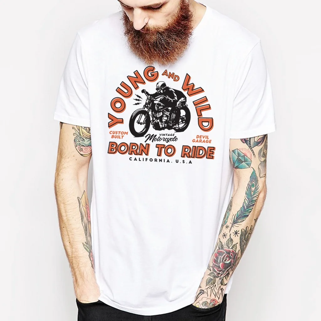 

2025Men And Women Motorcycle Casual Loose Short Sleeved T-Shirt Summer Breathable Quick Drying Fun Printed Short Sleeved T-Shirt