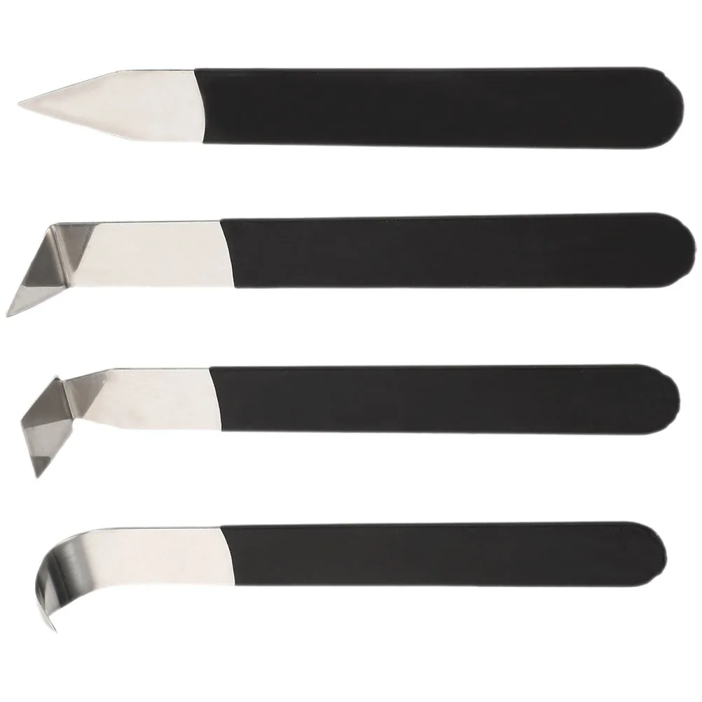 4 stuks Klei Beeldhouwen Carve Cutter met Ergonomisch Handvat voor DIY Aardewerk Handvat Maken Carving Gereedschap Handwerk Klei Gereedschap