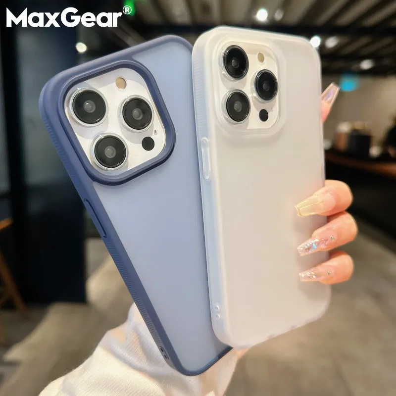 

Роскошный Матовый однотонный чехол для телефона iPhone 16 Pro Max 15 14 Plus 13 12 11 Pro Max, противоударный защитный силиконовый чехол