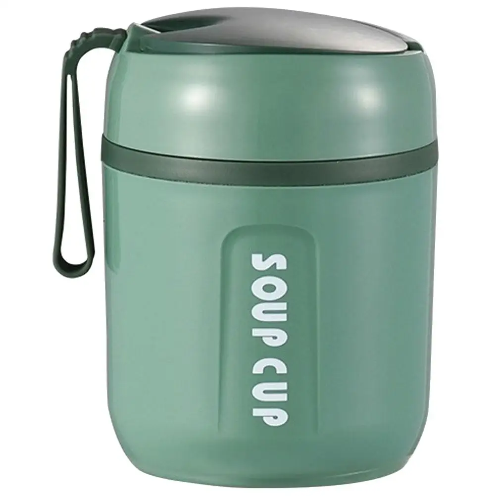 

Drinks Food Containers with Lids Breakfast Cup Tableware Leakproof Stainless Steel Thermal