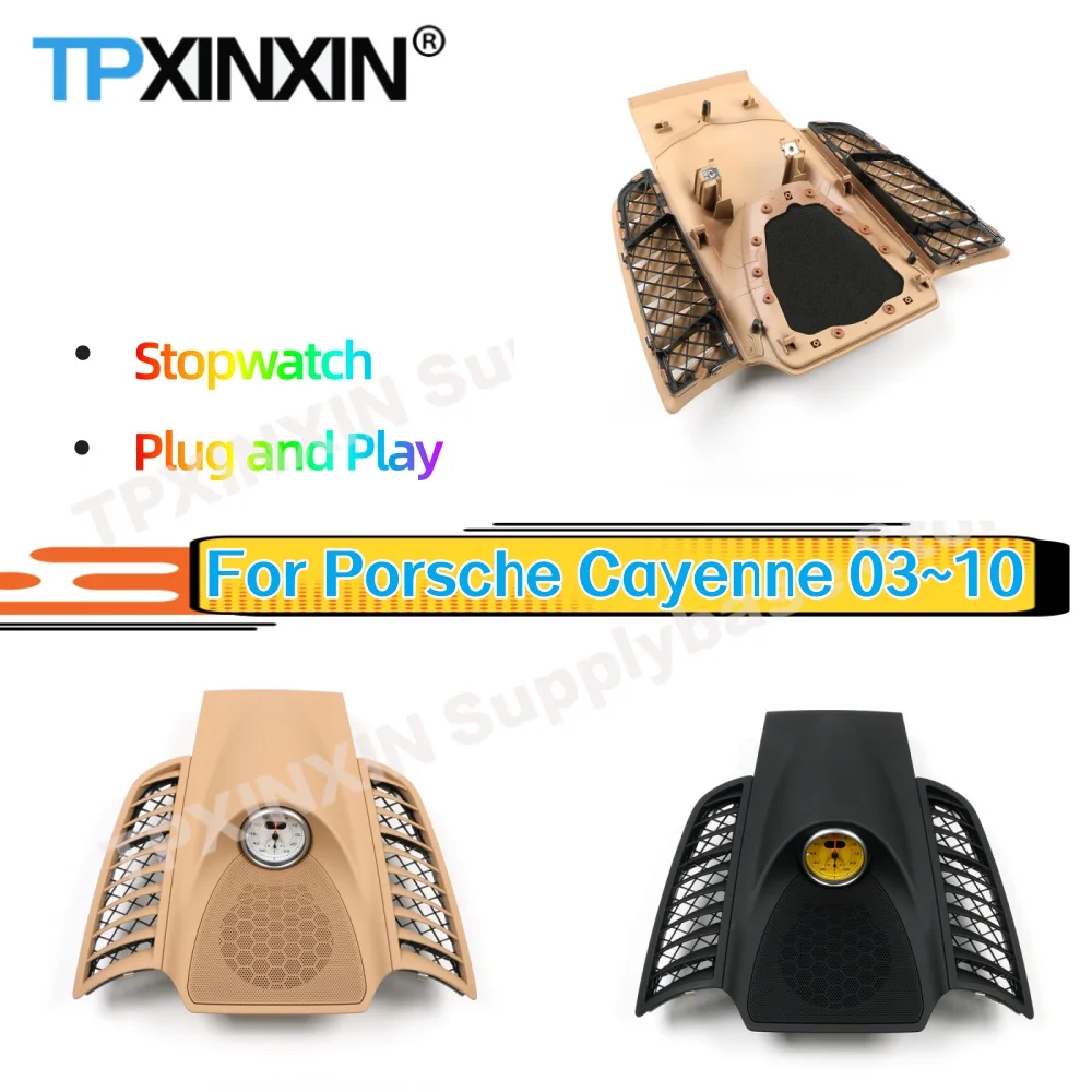 For Porsche Cayenne 03~10 Stopwatch Car Clock Digital Dashboard Clock Digital Display Center Console Clock Interior Accessories