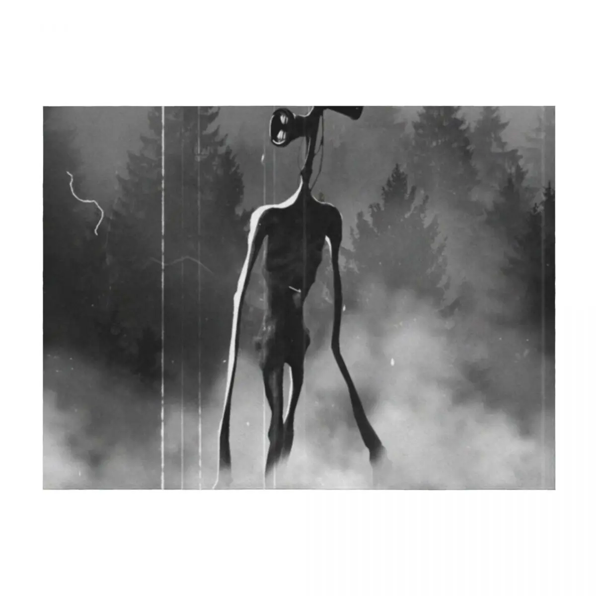 

Siren head night forest backpack Throw Blanket Sofa Quilt Warm Bed linens Single Blankets