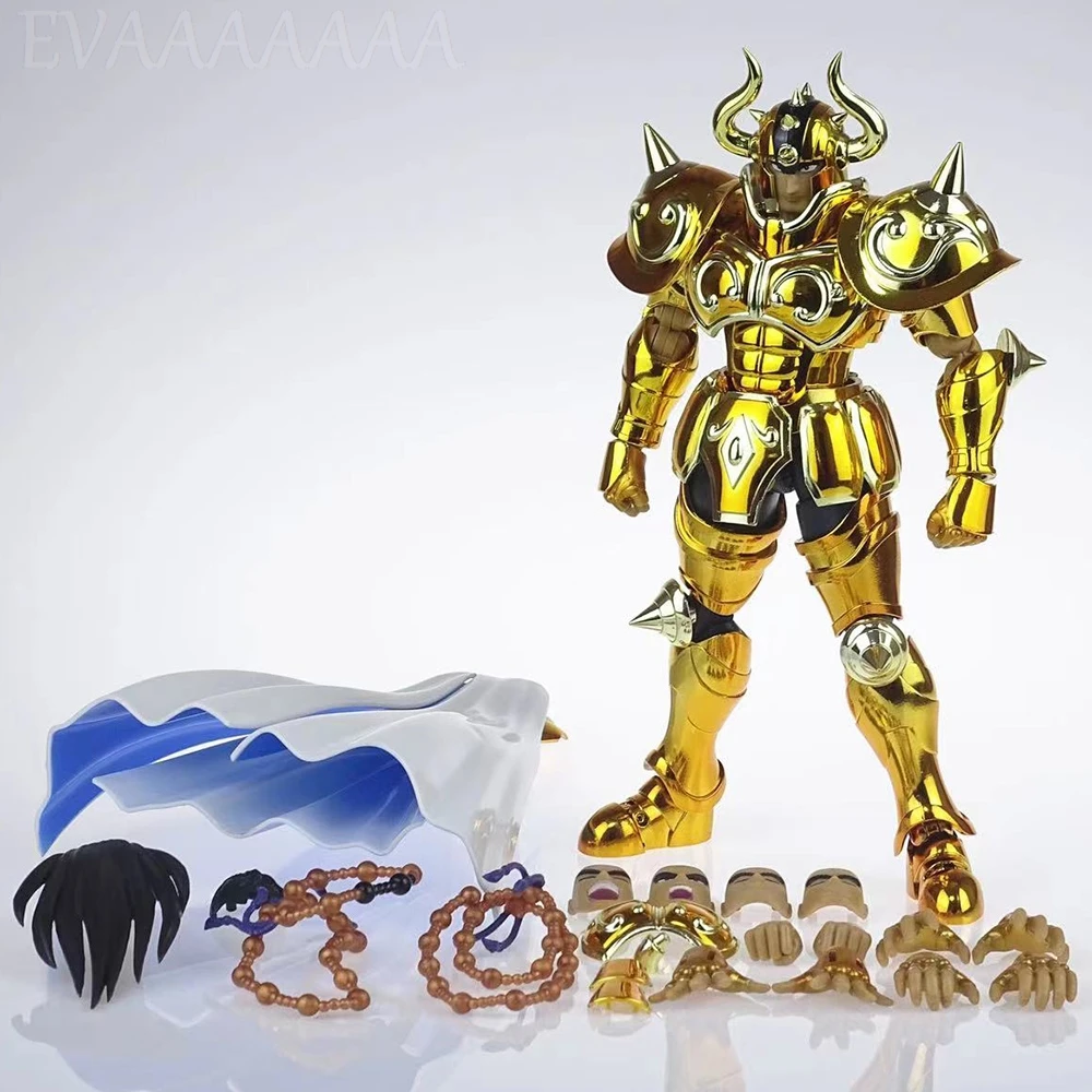 CS Model Saint Seiya Cloth Myth EX Taurus Aldebaran With Rosary Beads To Virgo Gold Saint Knights of the Zodiac Metal Armor Toys