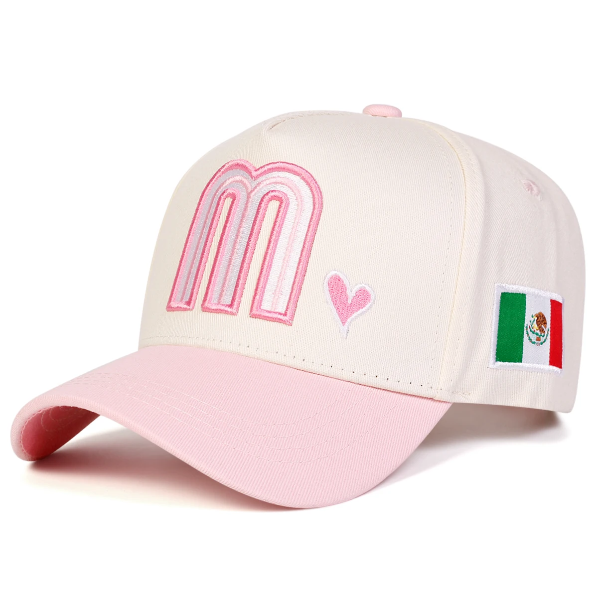 Unisex M Liebe Herz Stickerei Baseball Caps Frühling Herbst Outdoor Einstellbare Casual Hüte Sonnenschutz Hut Sport Kappe – Detail 3