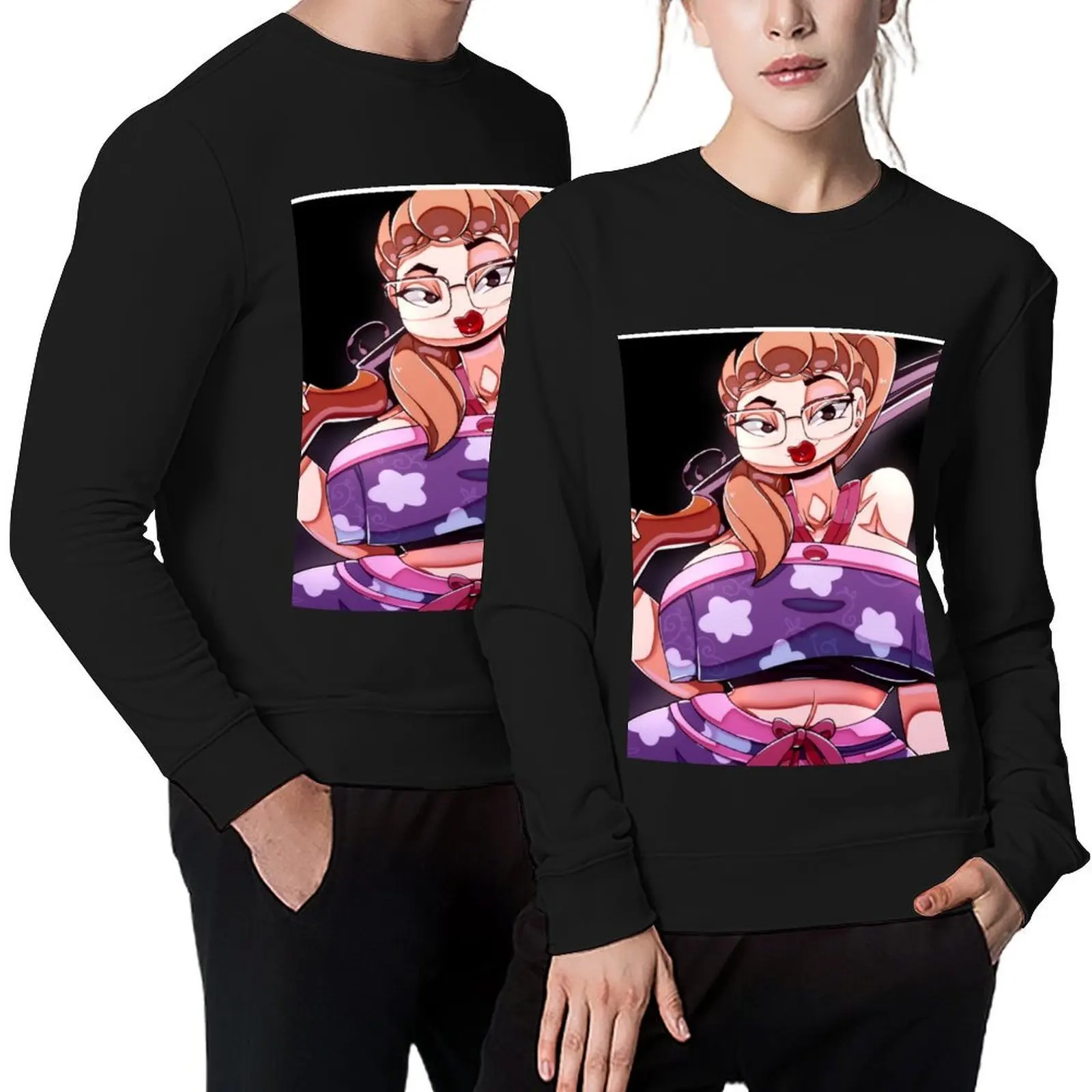 

Thick Horror Lady Pullover tracksuits korean clothes graphic t shirts men autumn clothes oversize sweatshirt
