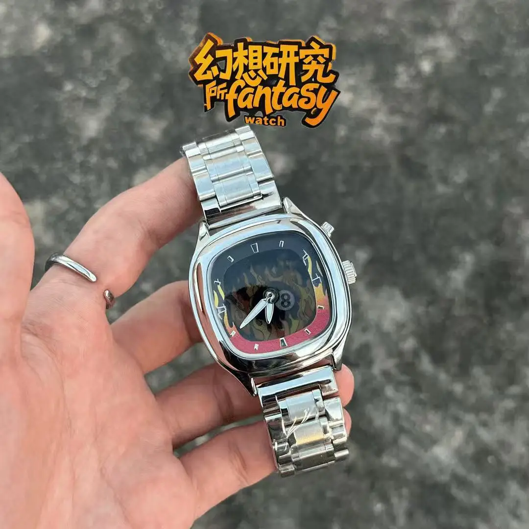 ساعة Y2K معهد الأبحاث الراقية لهب أصلي أسود ثمانية شاشة ديناميكية تكساس هولدم أربعة نمط الشارع الأمريكي #5