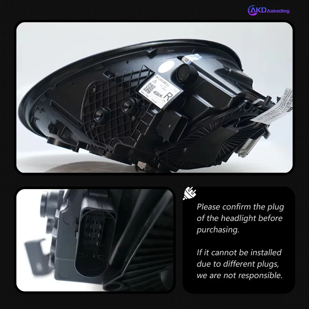 AKD Car Styling for Porsche 911.1 911.2 Headlights 2012-2018 991 LED Headlight Projector Lens DRL Head Lamp Auto Accessories