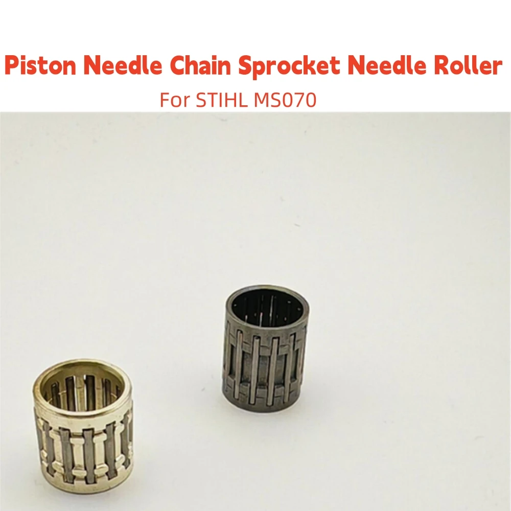 Para STIHL MS070 piñón de sierra de cadena rodamiento de agujas sierra de cadena de registro pistón de embrague piñón de cadena pieza de rodillos de agujas