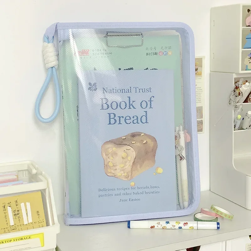 العودة إلى المدرسة مجلد ملفات بلاستيكي قابل للتوسيع مظاريف شفافة مع إغلاق سريع سعة كبيرة ألوان مقاومة للماء تناسب الرسالة