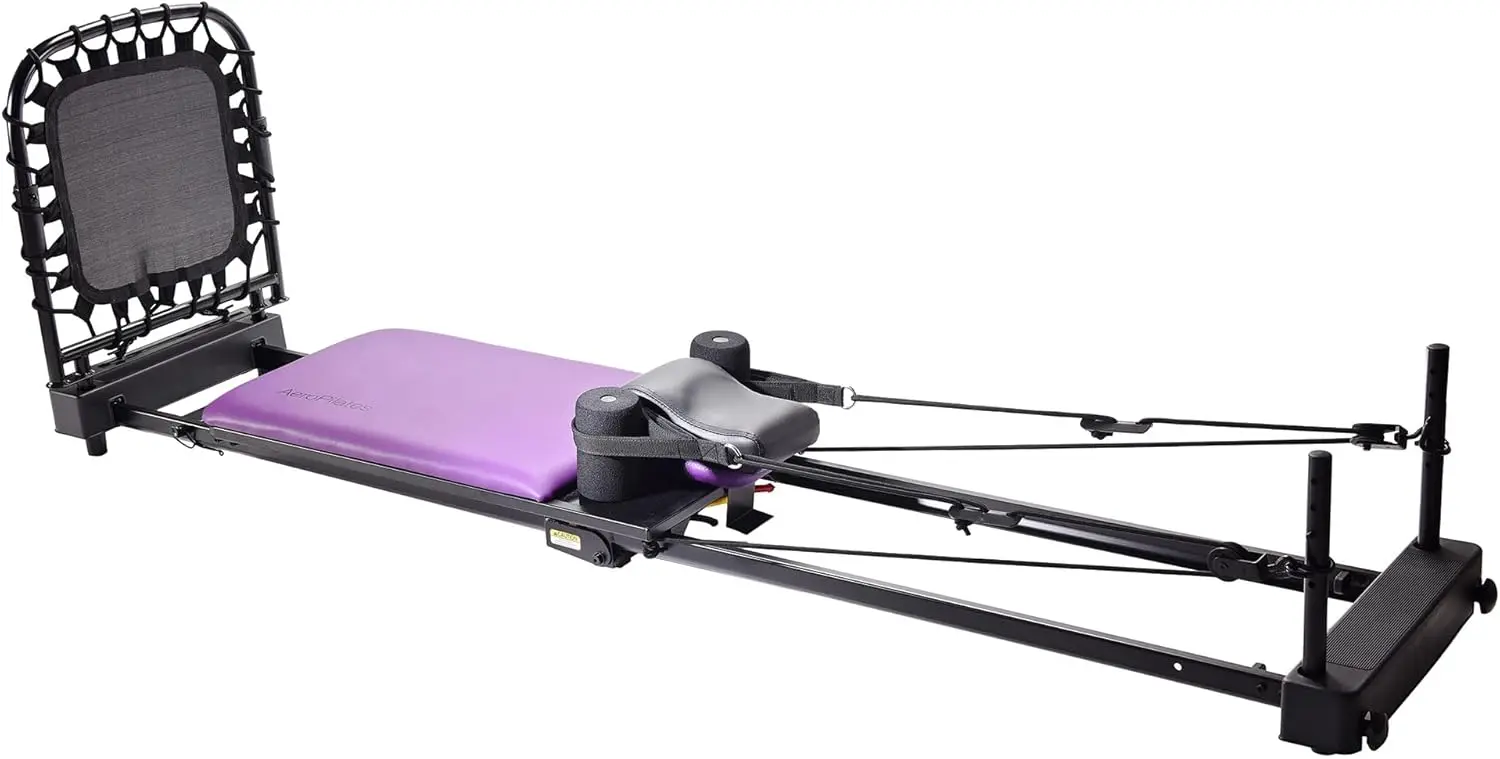 Reformer Plus 379 - Pilates Reformer Workout Machine for Home Gym - Cardio Fitness Rebounder - Up to 300 lbs Weight Capacity