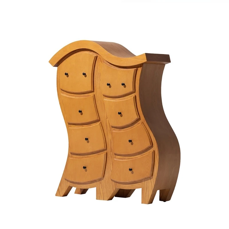 

Medieval fork waist robot double cabinet eight bucket cabinet large storage side cabinet