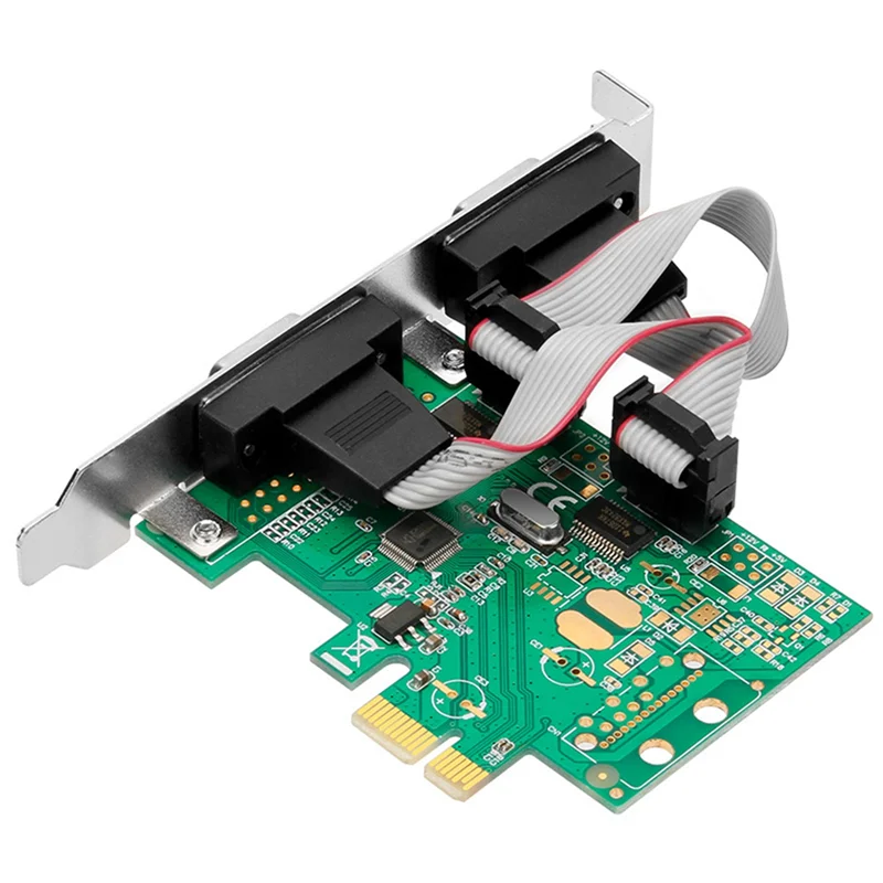 

A01E-PCI-E для двойной последовательной комбинированной карты RS232 PCI Express Pcie Карта адаптера 2,5 Гбит/с Канал 1000 Кбит/с Чип CH382L