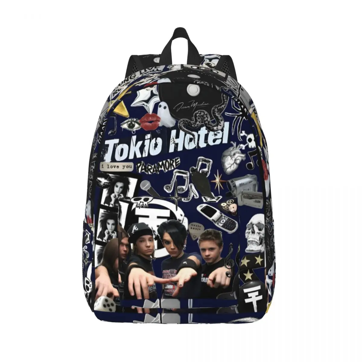 Tokio Hotel New Fashion High Capacity Waterproof College Backpack Trendy Laptop Travel Book Bag 15.7in 17.7in