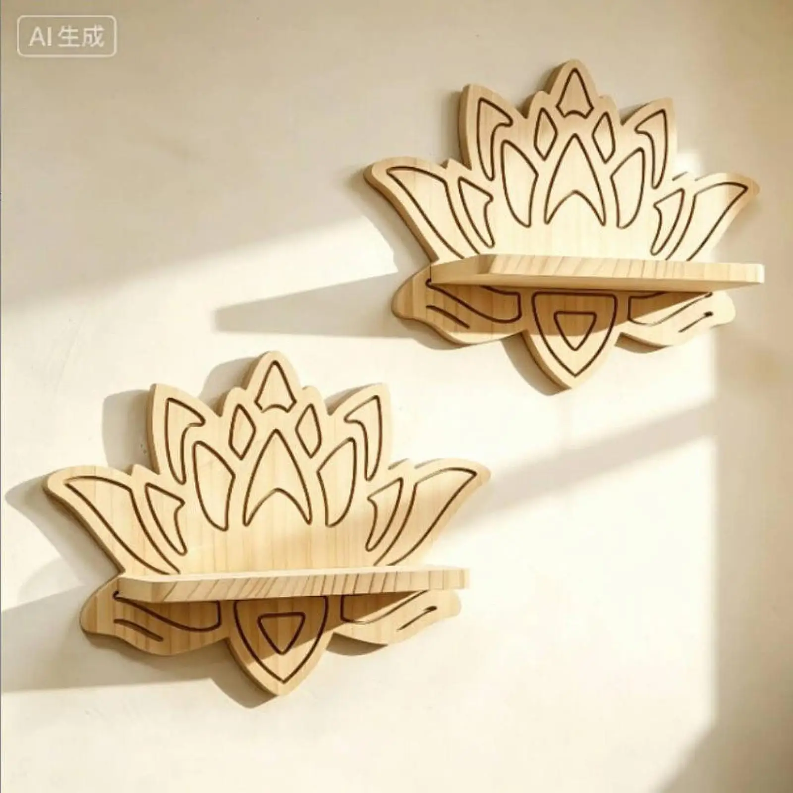 Wall Shelf Display Rack Easy Installation Rustic Creative Versatile Chic Wood Floating Shelf Home Decoration for Bathroom