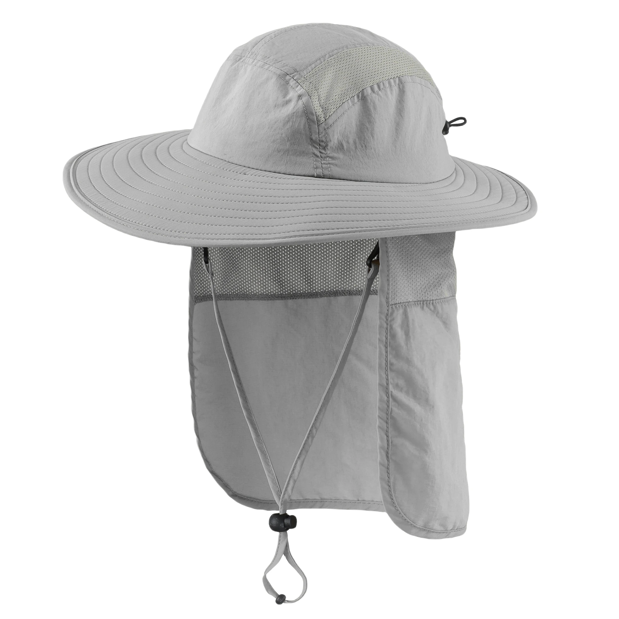 Connectyle Mens Women Summer Sun Hat UPF 50+ Sun Visor Protection Cap Adjustable Quick Dry Wide Brim Fishing Hat with Neck Flap