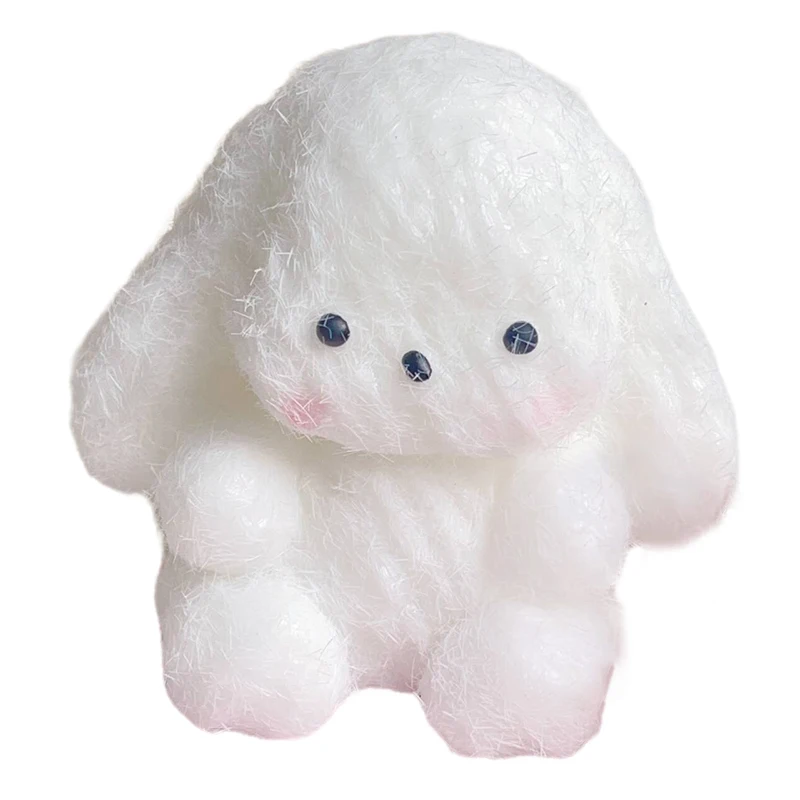 Jouet de Décompression en Peluche pour Adulte et Enfant, Mignon, Lapin Flocage Taba, Squishy, Instituts Soulignés, Cadeau