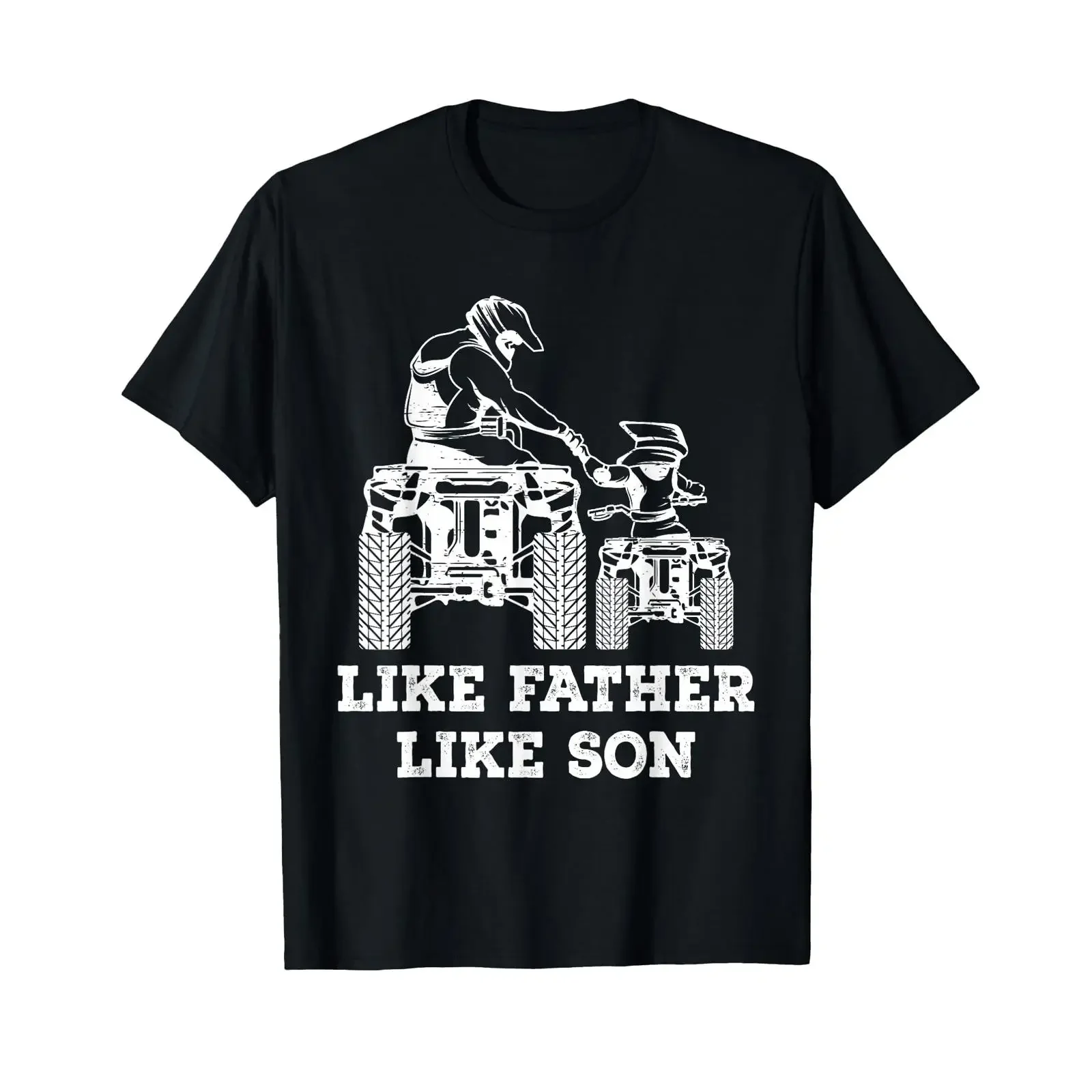 Quad Bike Like Father Son Four Wheeler ATV T Shirt vintage Washed graphic Top For Everyday Wear streetwear Stretched