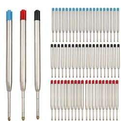 Caneta Esferográfica Recargas para Canetas Parker, Ponto Médio, Azul Vermelho e Tinta Preta Varas para Escrita, Papelaria Escritório, L:3.9, 5 PCs, 10 PCs, 20PCs