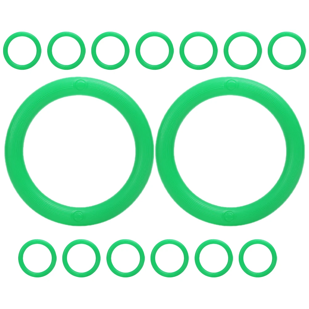 

15 Pcs Watermelon Ring Pad Fruits Holder Fixing Circle Display The Base Displaying Stand Abs Clear Support