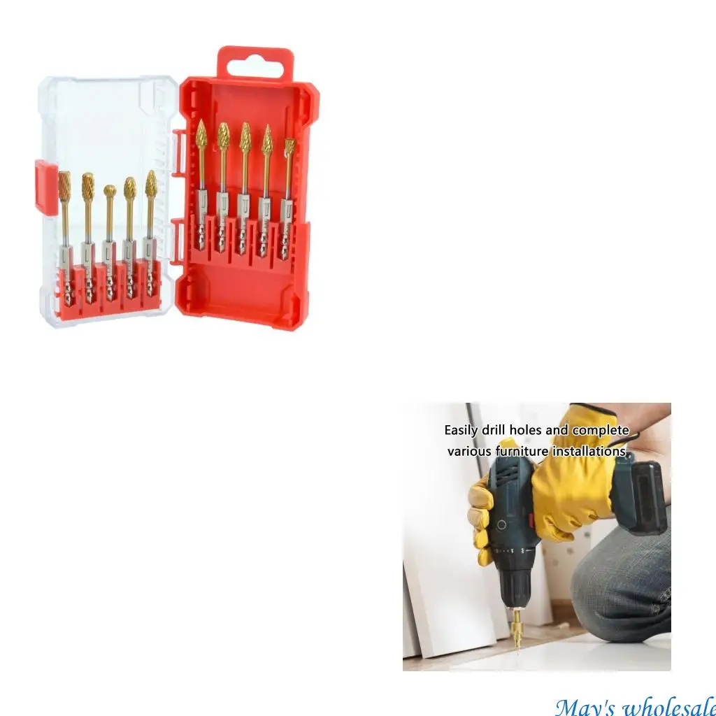 

10pcs High Strength Burrs for Engraving and Polishing Tasks 448A