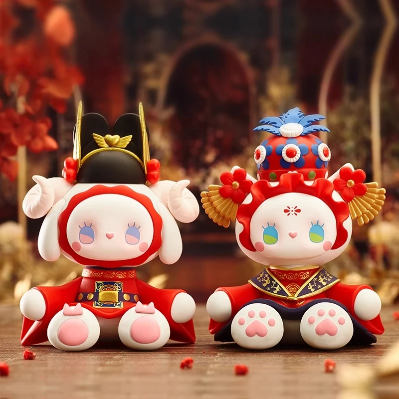 إيما سيكريت فورست زفاف 8 صندوق أعمى من القطيفة PVC العروس العريس البريق تشيس عيد الحب Kawaii تحصيل دمية هدية