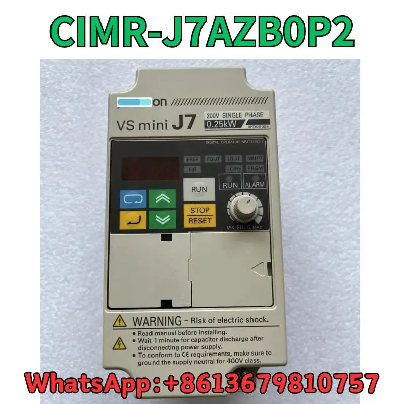 Used Frequency converter CIMR-J7AZB0P2 test OK Fast Shipping