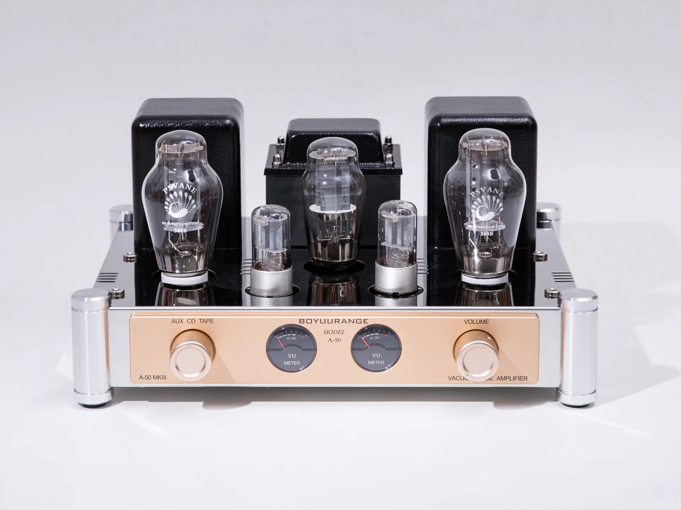 BoyuuRange A50 MKIII 300B Single-end Class A Vacuum Tube Amp HiFi Integrated Amplifier With VU Meters (Updated Version)