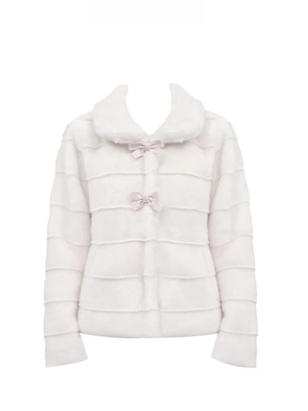 

Утепленное зимнее пальто женское с мехом водяного кролика, теплая повседневная куртка свободного кроя с длинными рукавами, осенне-зимняя верхняя одежда