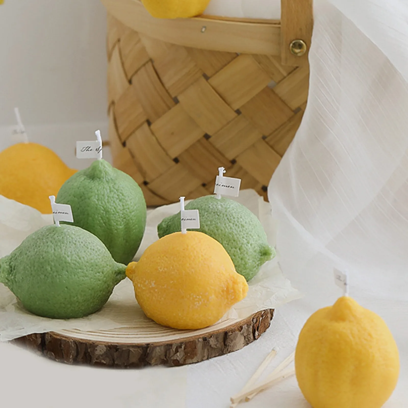 Cute Candle Ornaments With Creative Fruits Shaped Designs For Birthday Party Aromatherapy Candles Large Size Decorations