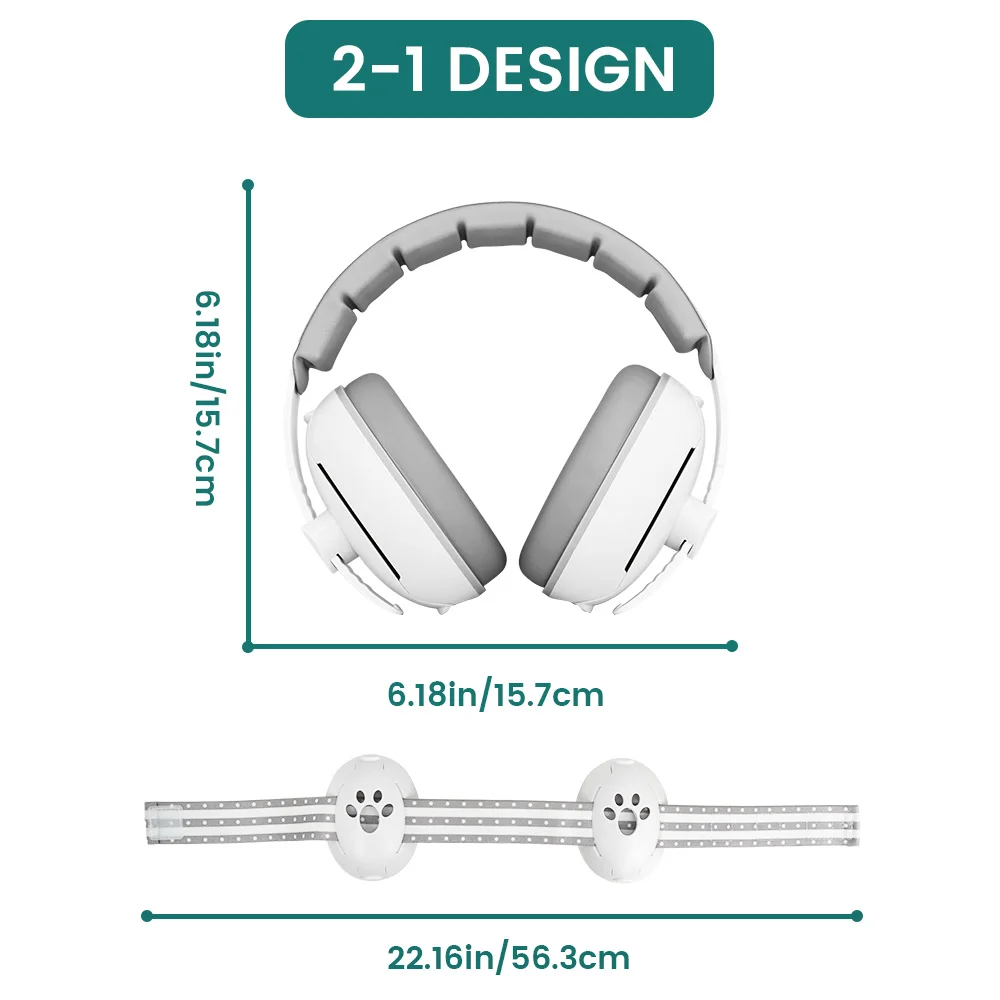 سماعات رأس لحماية أذن الطفل وخاصية إلغاء الضوضاء للأطفال، حماية أذن الطفل 2 في 1، أساسيات سفر الطفل في الهواء الطلق #3