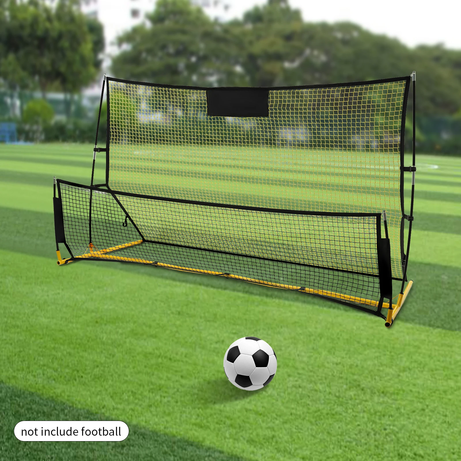 Soccer Rebounder Net Training Net System Portable Soccer Rebounder Net for Volley, Passing and Solo Training