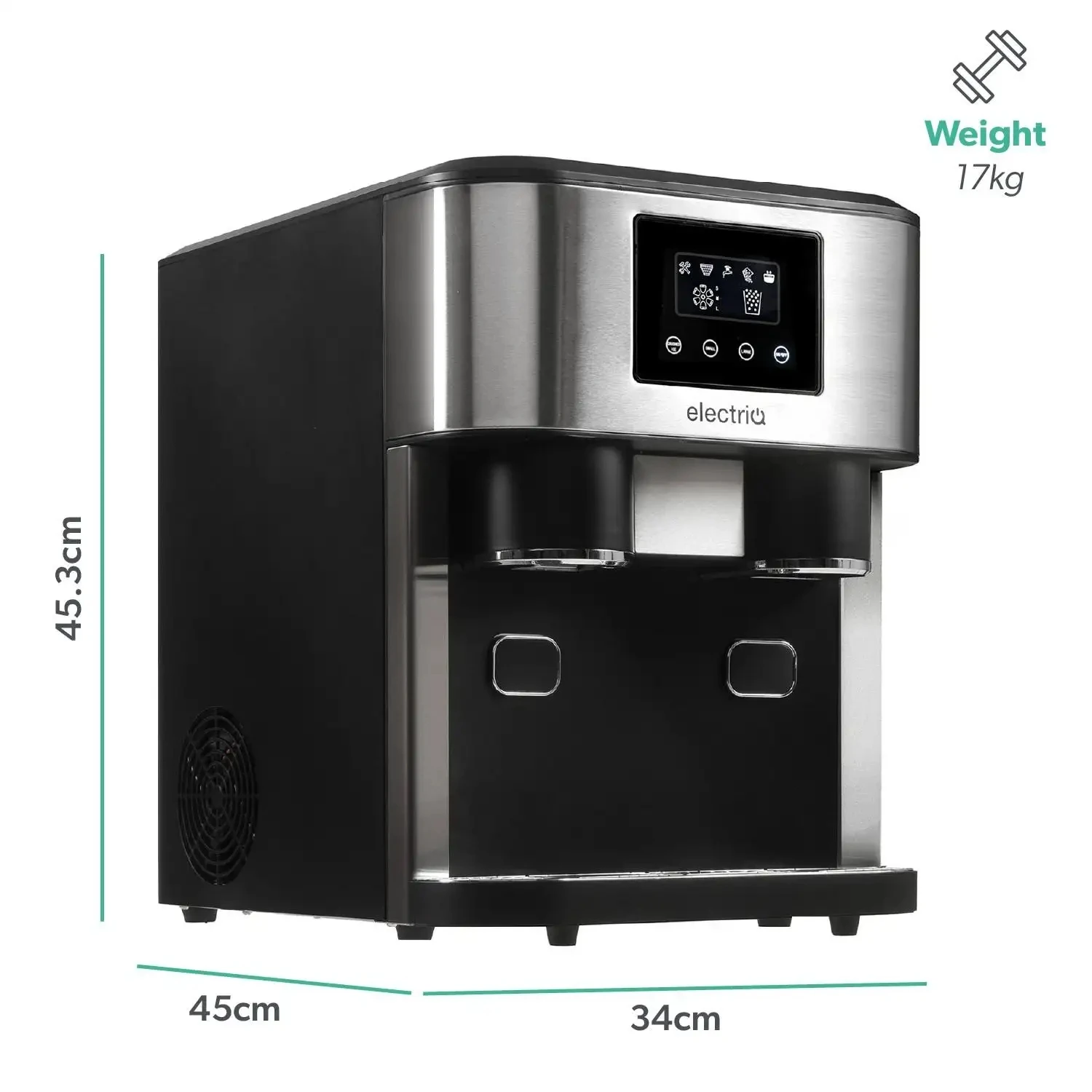 Household Ice Maker Soft Chewable Ice Portable Nugget Pellet Maker Countertop Home Bars Restaurants Ice Maker Machine