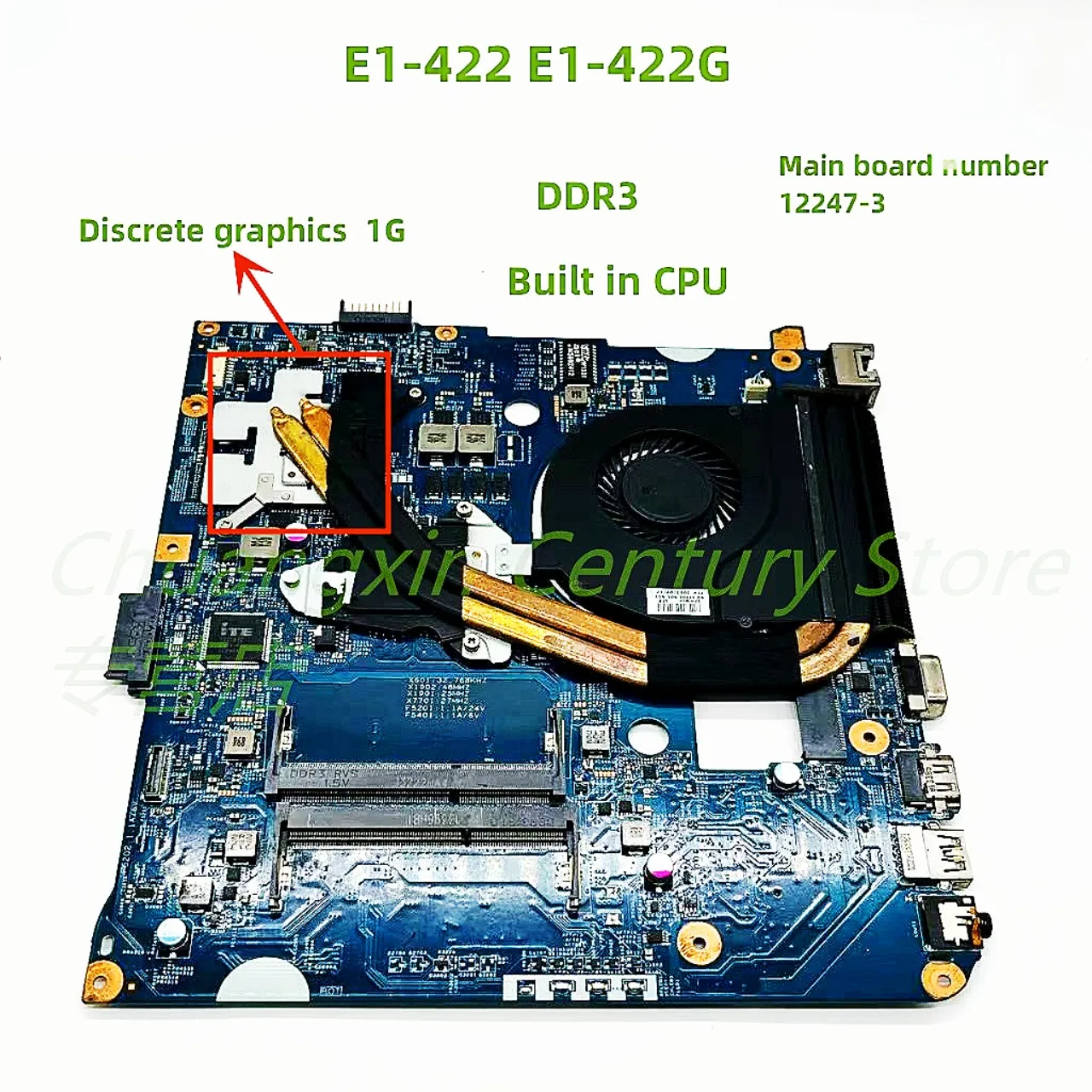 

12247-3 motherboard is applicable to Acer laptop E1-422 E1-422G with CPU 100%comprehensive test integration independent optional