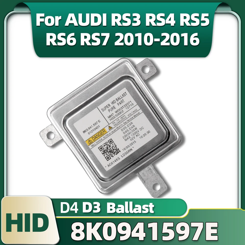 

8K0941597E 8K0.941.597 D3S D4R Xenon HID Ballast Replace Block W003T20171 For AUDI RS3 RS4 RS5 RS6 RS7 2010 11 12 13 14 15 2016