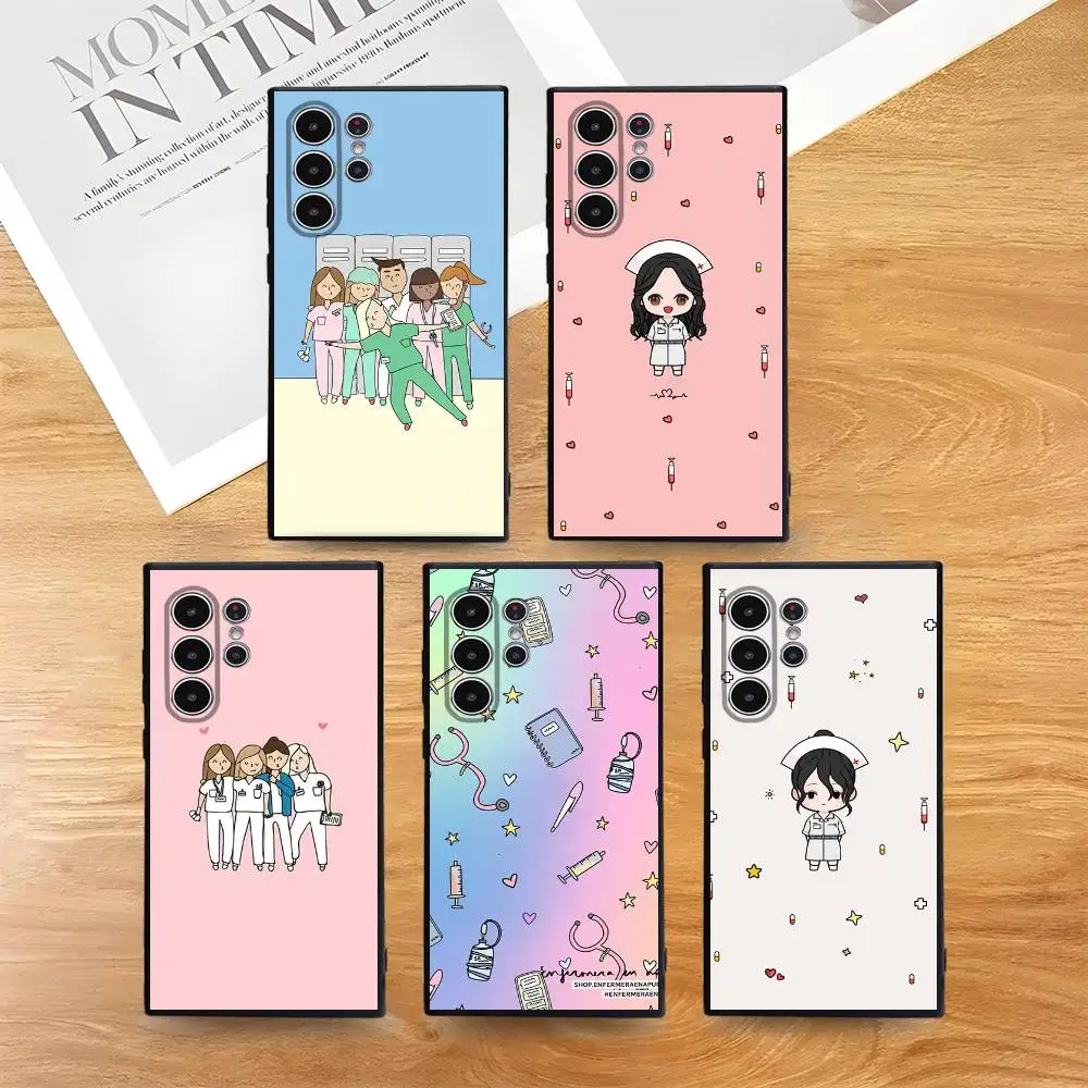 

Nurse Medical Medicine Health Heart Phone Case For Phone S Series S21 S22 S23 S24 S25 FE Plus Ultra TPU Soft To Skin-friendly Ca