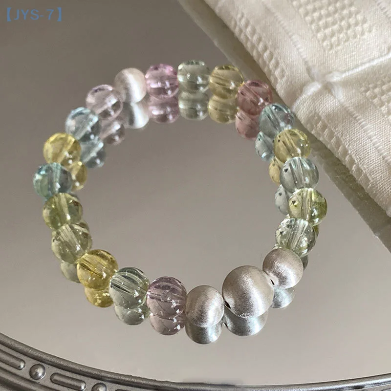 

Colorful Sweet Versatile Beaded Bracelet For Women Girls Fashion Exquisite Elastic Rope Bracelet Jewelry Accessories Gifts