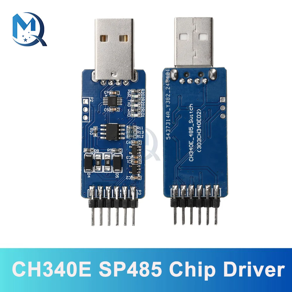 USB to TTL to RS485 Communication Dual Voltage Conversion Module CH340E SP485 Chip Driver 10Pcs 5Pcs 1Pcs