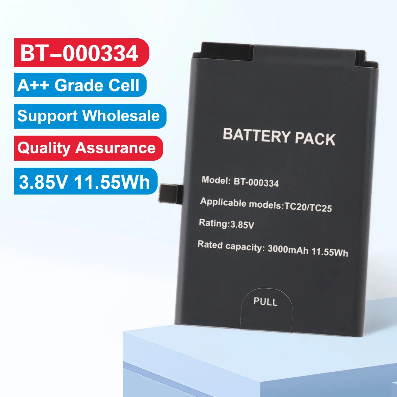 BT-000334 Barcode Scanner Battery Replacement For Zebra TC20 TC25 Mobile Computer 3.85V 3000mAh/11.55Wh