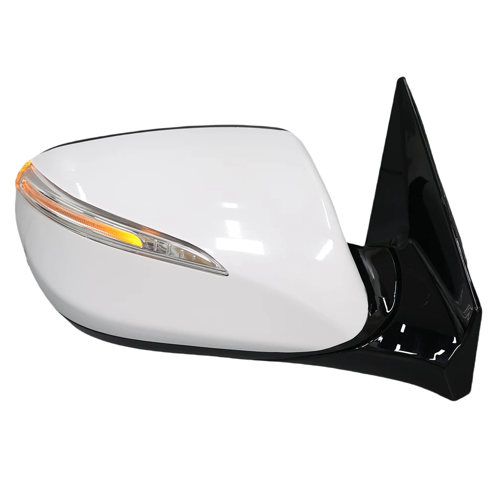 6-Wire Side Rearview Mirror Assembly For Modern Santa Fe MK3 DM 2012-2015 Heated White Side Door Rearview Mirror Car Accessories