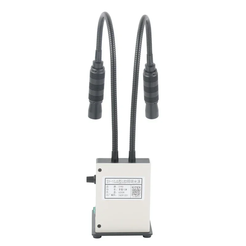Imagem -03 - Cabeça Dupla Spot Light Led Duplo Gooseneck Ajustável Fonte de Lâmpada para Microscópio Estéreo Câmera Iluminador 20w 6000k