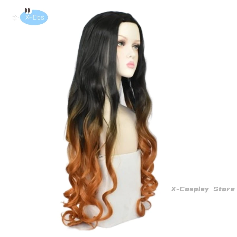 Anime Demon Moordenaar Nezuko Cosplay Kostuum Kimono Kimetsu No Yaiba Kamado Nezuko Kostuum Pruik Vrouwen Meisjes Kimono Uniform Kleding