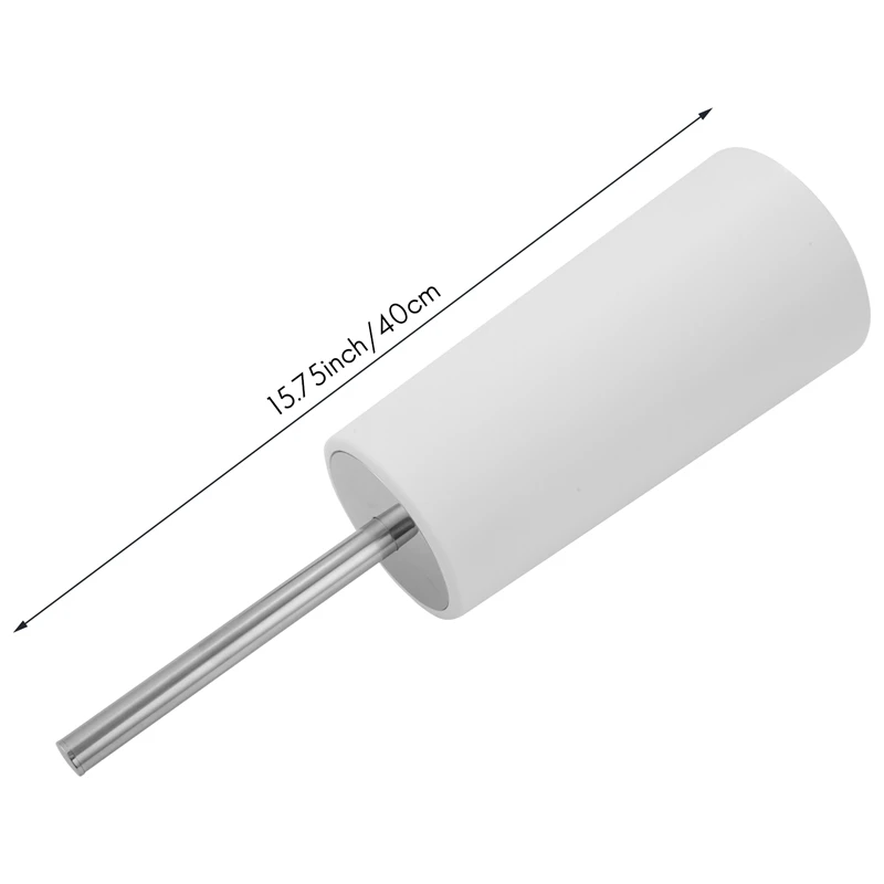 TKOH-escobilla y soporte para inodoro, diseño moderno mejorado, cerdas duraderas sin cobertizo y mango largo y resistente, cepillo para inodoro