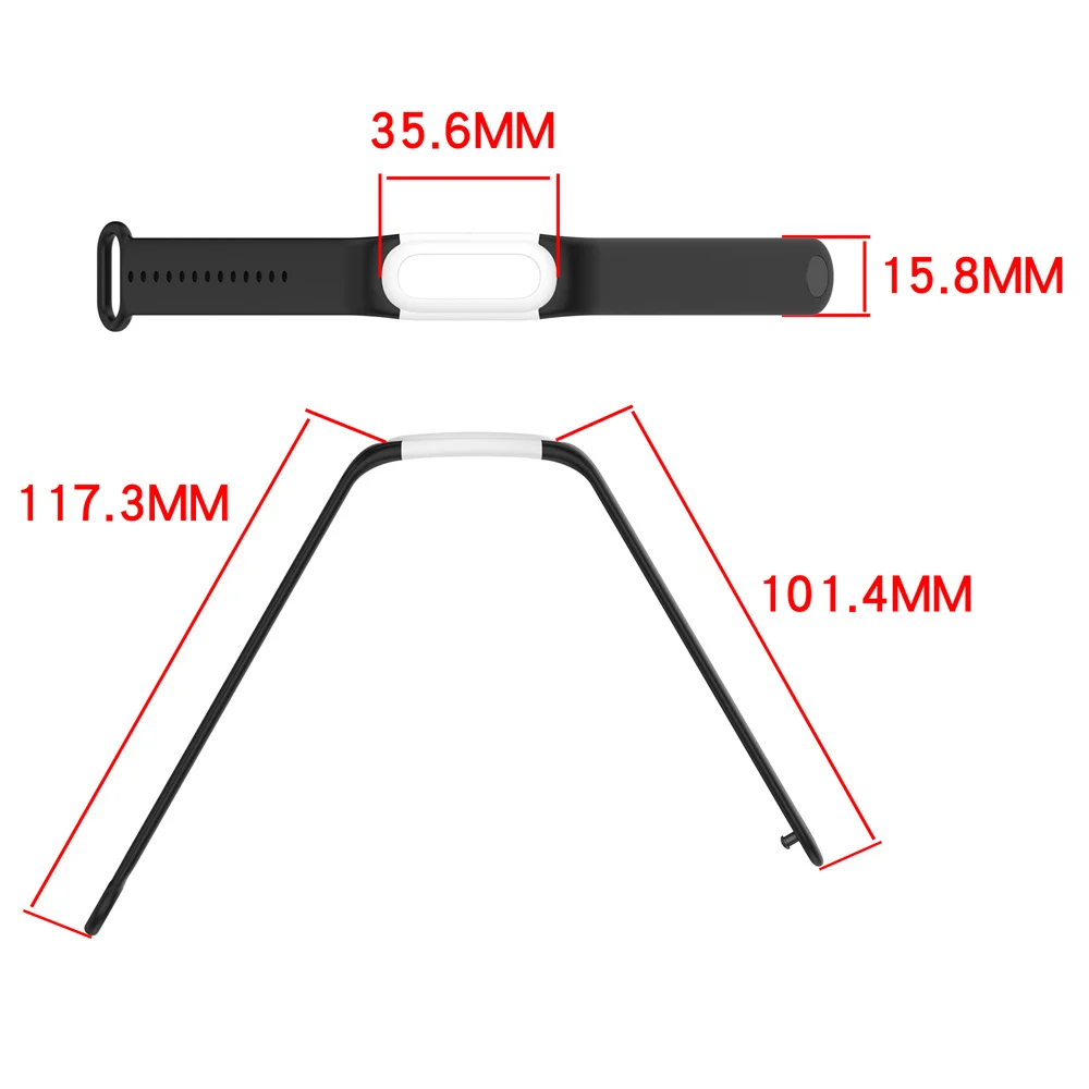 BEHUA Silikon-Sportarmband für Google Fitbit Air Armband, atmungsaktives Band, Ersatz-Zubehör – Detail 2
