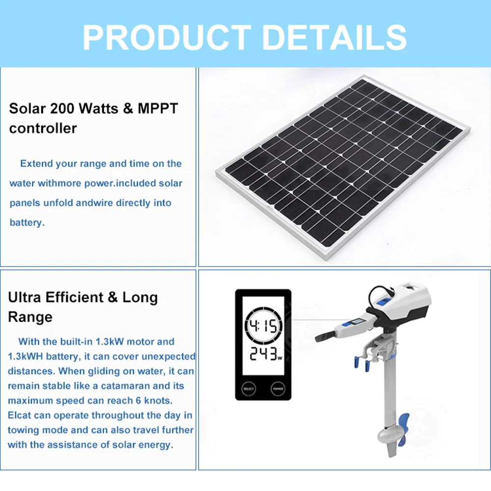 Luxury Small Electric Rigid Inflatable HouseBoat Fishing Boat Yacht Lake Dock with Motor Catamaran